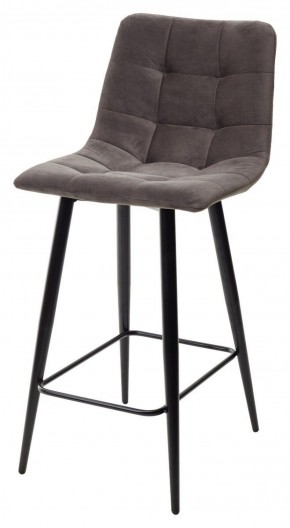 Полубарный стул CHILLI-QB графит #14, велюр / черный каркас (H=66cm) М-City в Урае - uray.mebel-74.com | фото