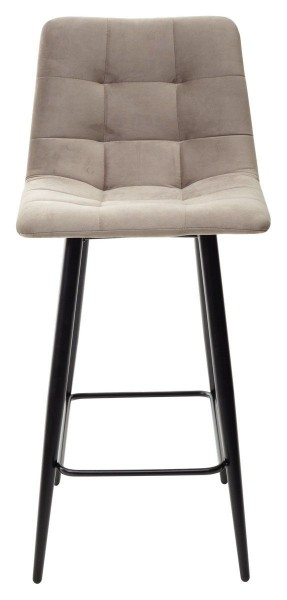 Полубарный стул CHILLI-QB латте #25, велюр / черный каркас (H=66cm) М-City в Урае - uray.mebel-74.com | фото