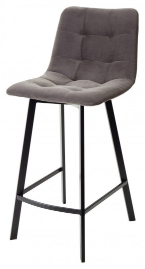 Полубарный стул CHILLI-QB SQUARE графит #14, велюр / черный каркас (H=66cm) М-City в Урае - uray.mebel-74.com | фото