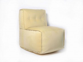 Прямое модульное бескаркасное кресло Комфорт (Желтый велюр) в Урае - uray.mebel-74.com | фото