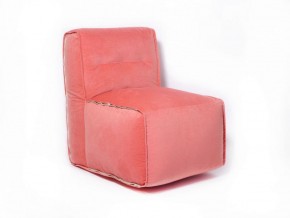 Прямое модульное бескаркасное кресло Комфорт (Персик велюр) в Урае - uray.mebel-74.com | фото