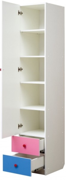 Шкаф 1-но дверный с ящиками и фотопечатью Совята 1.1 (400) в Урае - uray.mebel-74.com | фото