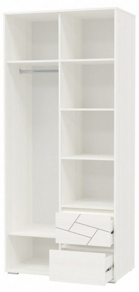 Шкаф 2-х дверный с ящиками АДЕЛИНА (4-4831рам.б) в Урае - uray.mebel-74.com | фото