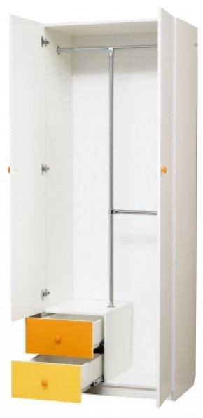 Шкаф 2-х дверный с ящиками и зеркалом Радуга (800) в Урае - uray.mebel-74.com | фото