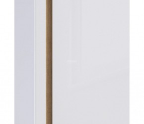 Шкаф 2х дверный с зеркалом Веста СБ-2259 (Дуб Бунратти/Белый глянец) в Урае - uray.mebel-74.com | фото