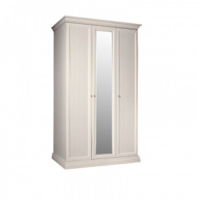 Шкаф 3-х дверный для платья и белья (1 зеркало) Амели штрих-лак (АМШ1/3) в Урае - uray.mebel-74.com | фото