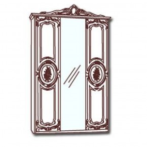 Шкаф 3-х дверный с зеркалами (01.143) Роза (беж) в Урае - uray.mebel-74.com | фото