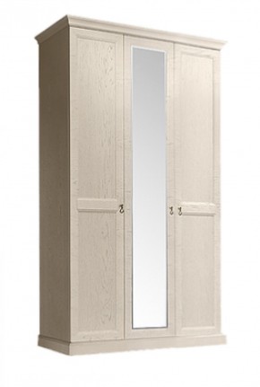 Шкаф 3-х дверный (с зеркалом) для платья и белья Венеция дуб седан (ВНШ1/3) в Урае - uray.mebel-74.com | фото