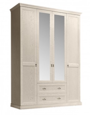 Шкаф 4-х дверный (с зеркалами) для платья и белья с выдвижными ящиками Венеция дуб седан (ВНШ1/41) в Урае - uray.mebel-74.com | фото