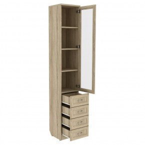 Шкаф для книг с ящиками узкий арт. 205 в Урае - uray.mebel-74.com | фото