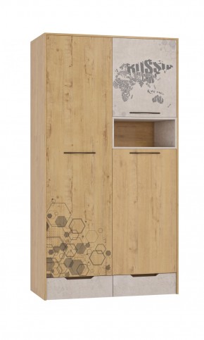 Шкаф для одежды 3 двери и 2 ящика Шк134.0 ДС Стэнфорд в Урае - uray.mebel-74.com | фото