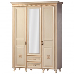 Шкаф для одежды 3-х дверный №470 Марлен Кремовый белый в Урае - uray.mebel-74.com | фото