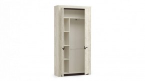 Шкаф для одежды 33.18 "Лючия" (бетон пайн белый / венге / белый) в Урае - uray.mebel-74.com | фото