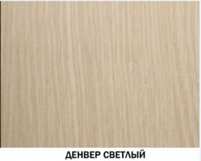 Шкаф для одежды №609 "Инна" Денвер светлый (*без полок) в Урае - uray.mebel-74.com | фото