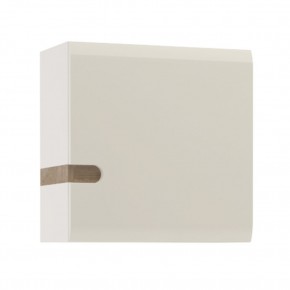 Шкаф навесной 1D/TYP 65, LINATE ,цвет белый/сонома трюфель в Урае - uray.mebel-74.com | фото