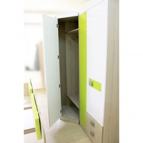 Шкаф угловой 700 Стиль № 3 (туя светлая/лайм) в Урае - uray.mebel-74.com | фото