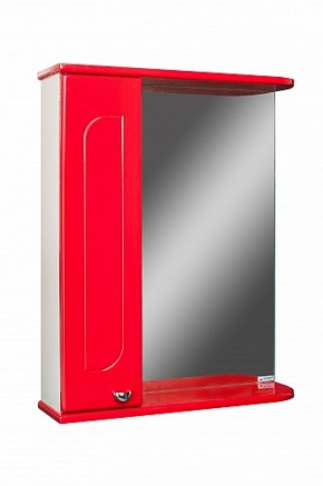 Шкаф-зеркало Радуга Красный 50 левый АЙСБЕРГ (DA1122HZR) в Урае - uray.mebel-74.com | фото