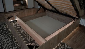Спальня Джулия Кровать 160 МИ с подъемным механизмом Дуб крафт серый в Урае - uray.mebel-74.com | фото
