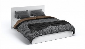 Спальня Йорк Кровать 160 с подъемным механизмом Белый жемчуг/Белый глянец в Урае - uray.mebel-74.com | фото