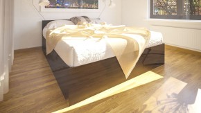 Стандарт Кровать 1600, цвет венге, ШхГхВ 163,5х203,5х70 см., сп.м. 1600х2000 мм., без матраса, основание есть в Урае - uray.mebel-74.com | фото