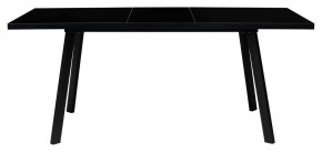 Стол ФИН 120 Черный, стекло/ Черный каркас М-City в Урае - uray.mebel-74.com | фото