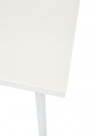 Стол ФИН 120 Латте, стекло/ Белый каркас М-City в Урае - uray.mebel-74.com | фото