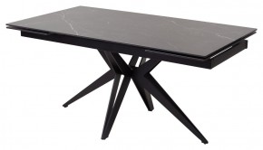 Стол FORIO 160 MATT BLACK MARBLE SOLID CERAMIC / BLACK, ®DISAUR в Урае - uray.mebel-74.com | фото