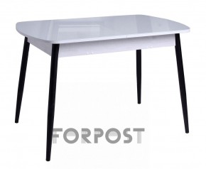 Стол раздвижной со стеклянной столешницей (BLACK, WHITE) в Урае - uray.mebel-74.com | фото
