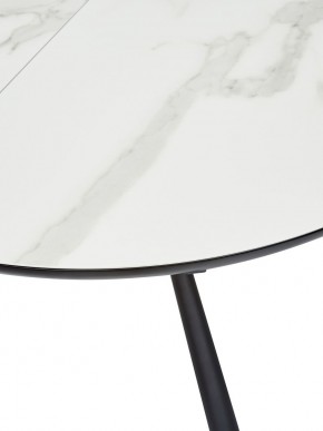 Стол VOLAND BIANCO TL-45 испанская керамика/ BLACK "белый мрамор" М-City в Урае - uray.mebel-74.com | фото