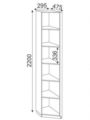 Угловая секция Глэдис М25 (ЯШС/Белый) в Урае - uray.mebel-74.com | фото