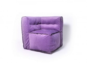 Угловое модульное бескаркасное кресло Комфорт (Фиолет велюр) в Урае - uray.mebel-74.com | фото