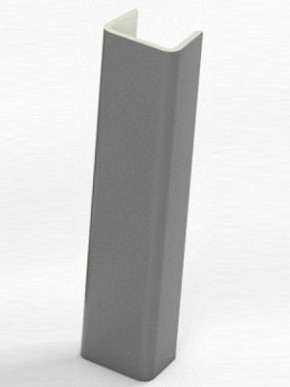 Торцевая заглушка  для цоколя h100 мм (Алюминий, Белый, Черный, Сонома) в Урае - uray.mebel-74.com | фото
