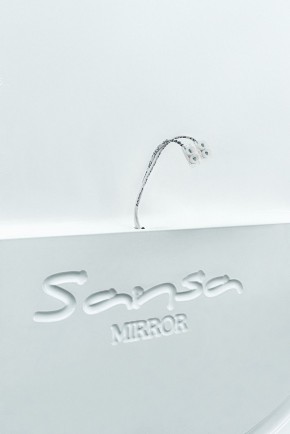 Зеркало Gia 75 white с подсветкой Sansa (SGa1044Z) в Урае - uray.mebel-74.com | фото
