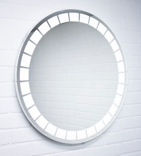 Зеркало Маскат 700х700 с подсветкой Домино (GL7057Z) в Урае - uray.mebel-74.com | фото