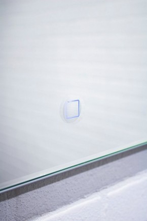 Зеркало Quadro 100 alum (линза) с подсветкой Sansa (SQL1030Z) в Урае - uray.mebel-74.com | фото