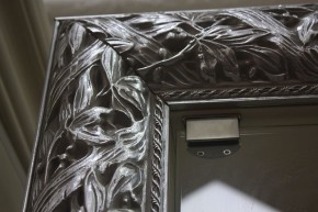 Зеркало Тиффани Premium слоновая кость/серебро (Ф/01(П) в Урае - uray.mebel-74.com | фото